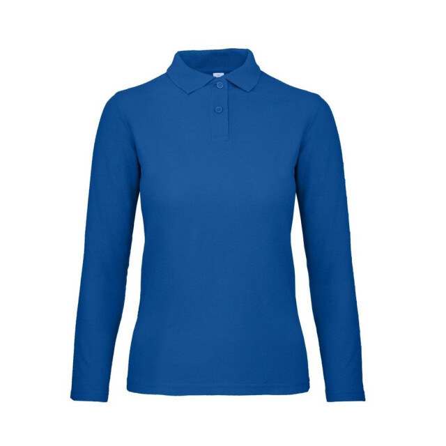 B and C B&c id.001 vrouwen/dames polo met lange mouwen UTFK115_royalblue large