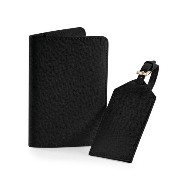 Bagbase Boutique paspoorthouder en set bagagelabels UTFK1177_black large