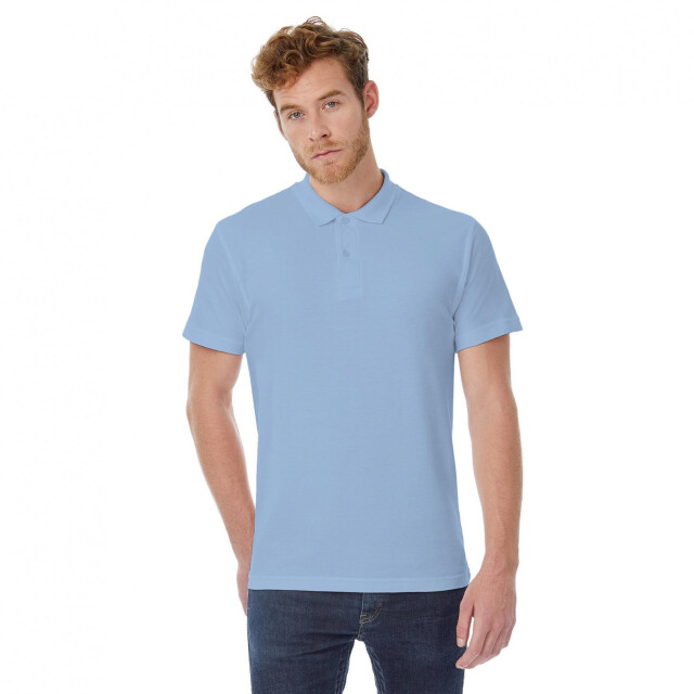 B and C B&c id.001 heren poloshirt met korte mouwen UTFK112_lightblue large