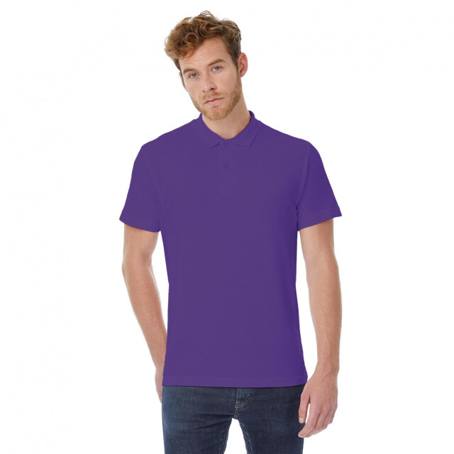 B and C B&c id.001 heren poloshirt met korte mouwen UTFK112_purple large