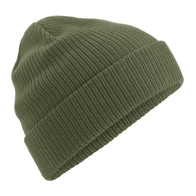 Beechfield Biologische katoenen beanie UTFK1213_olivegreen large