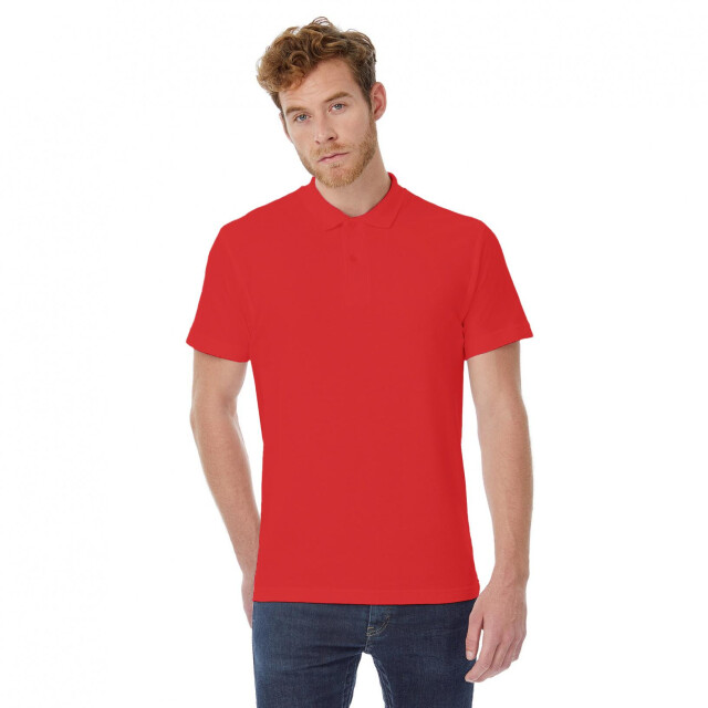 B and C B&c id.001 heren poloshirt met korte mouwen UTFK112_red large