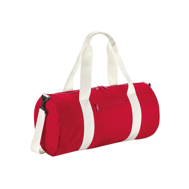 Bagbase Originele barrel duffeltas UTFK1160_classicredoffwhite large