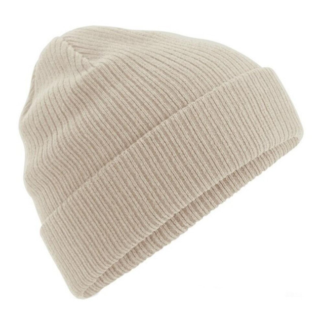 Beechfield Biologische katoenen beanie UTFK1213_sand large