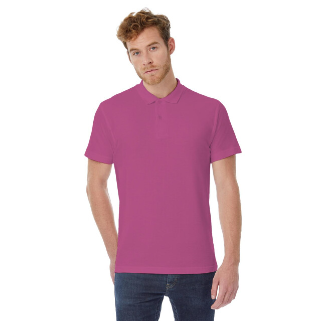 B and C B&c id.001 heren poloshirt met korte mouwen UTFK112_fuchsia large