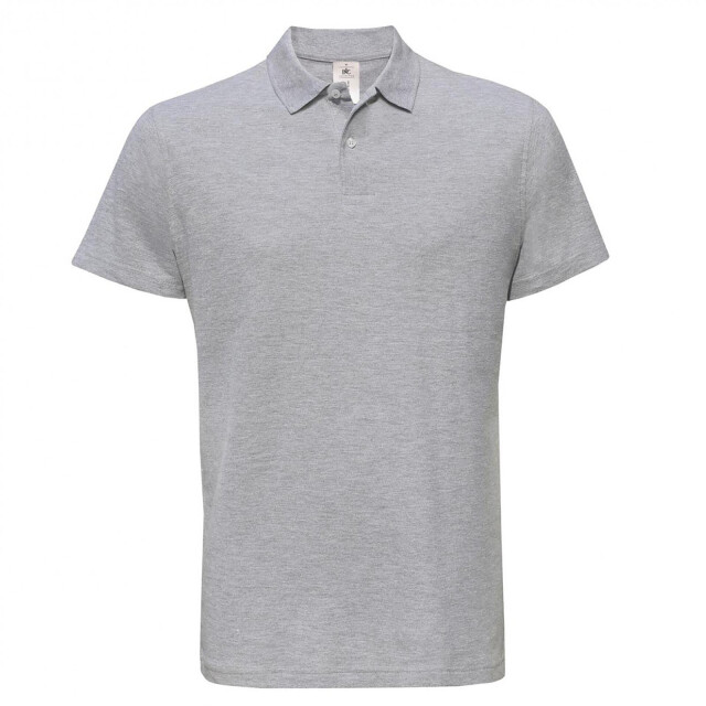 B and C B&c id.001 heren poloshirt met korte mouwen UTFK112_heathergrey large