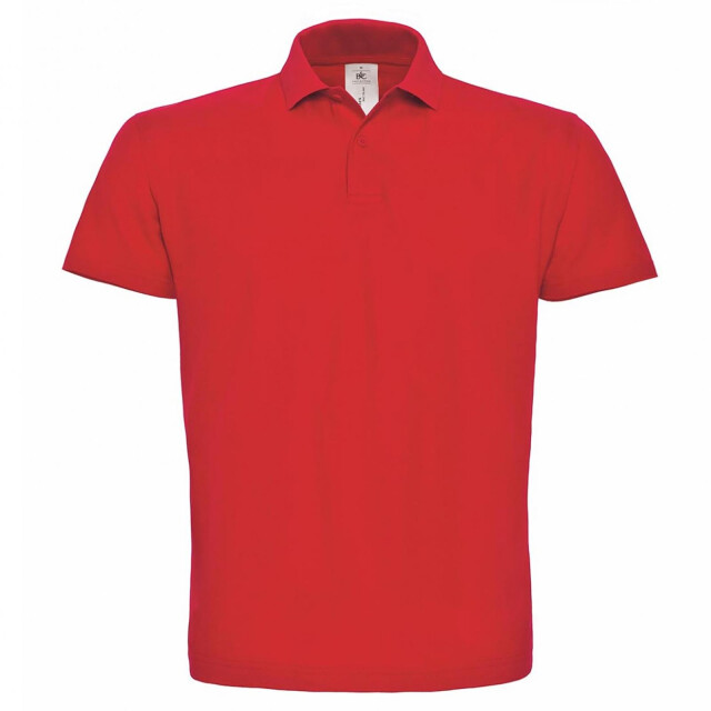 B and C B&c id.001 heren poloshirt met korte mouwen UTFK112_red large