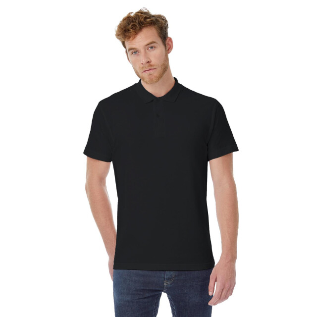 B and C B&c id.001 heren poloshirt met korte mouwen UTFK112_black large
