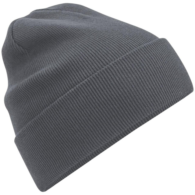 Beechfield Originele gebreide muts van biologisch katoen UTFK1134_graphite large