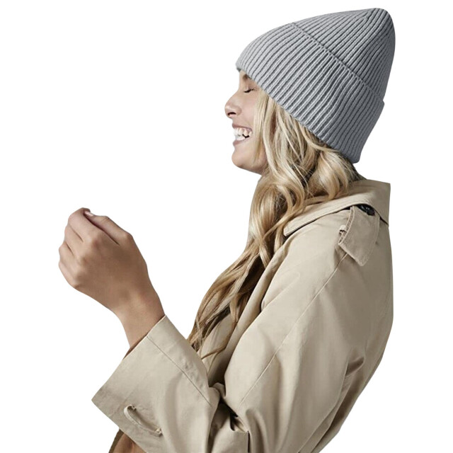 Beechfield Gebreide oversized muts UTFK1106_lightgrey large