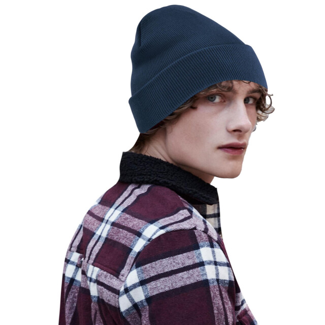 Beechfield Originele gerecycleerde muts met manchet UTFK1129_frenchnavy large