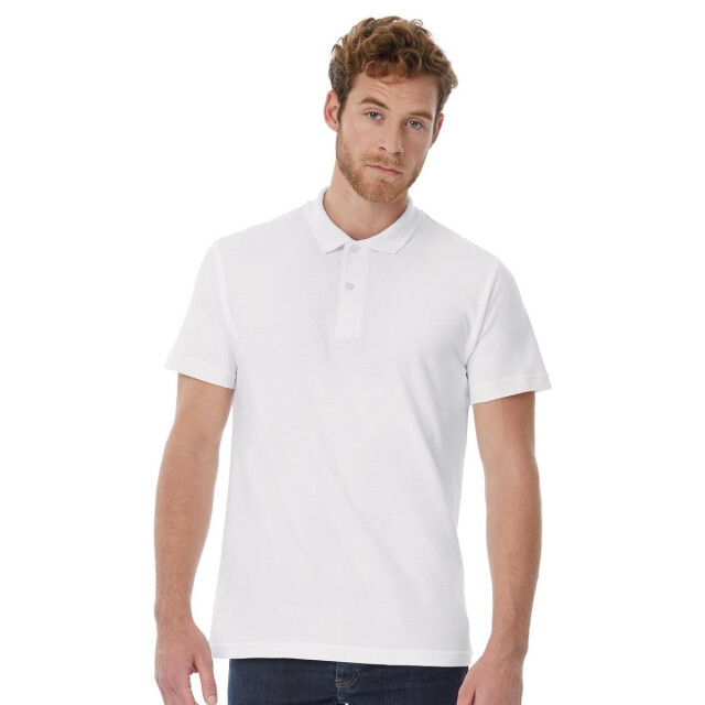 B and C B&c id.001 heren poloshirt met korte mouwen UTFK112_white large