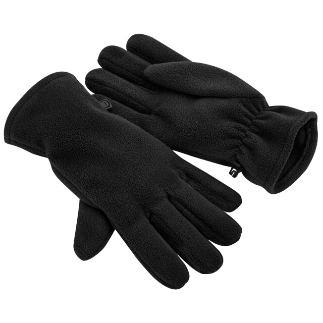 Beechfield Gerecycleerde fleece handschoenen UTFK1110_black large