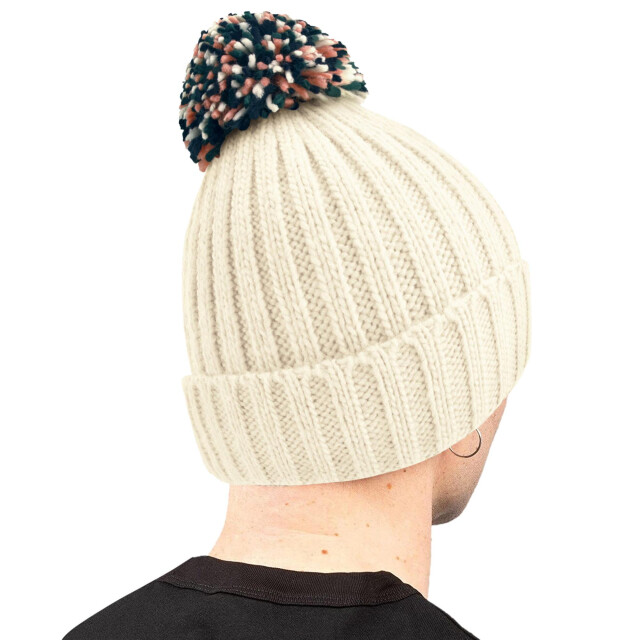 Beechfield Unisex hygge muts voor volwassenen UTFK1104_offwhite large
