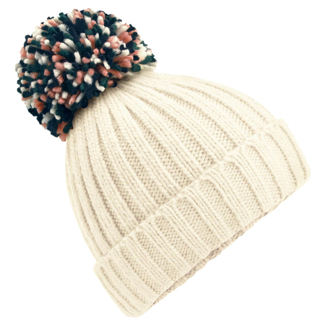 Beechfield Unisex hygge muts voor volwassenen UTFK1104_offwhite large