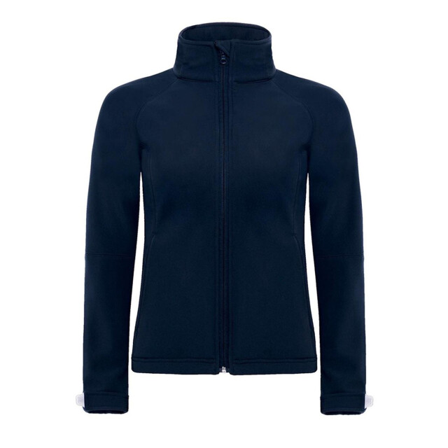B and C B&c womens hooded premium softshell jacket (winddicht, waterdicht & ademend) UTFK108_navyblue large