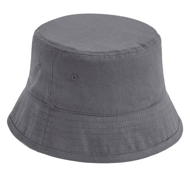 Beechfield Uniseks volwassenen emmerhoed van biologisch katoen UTFK1098_graphitegrey large