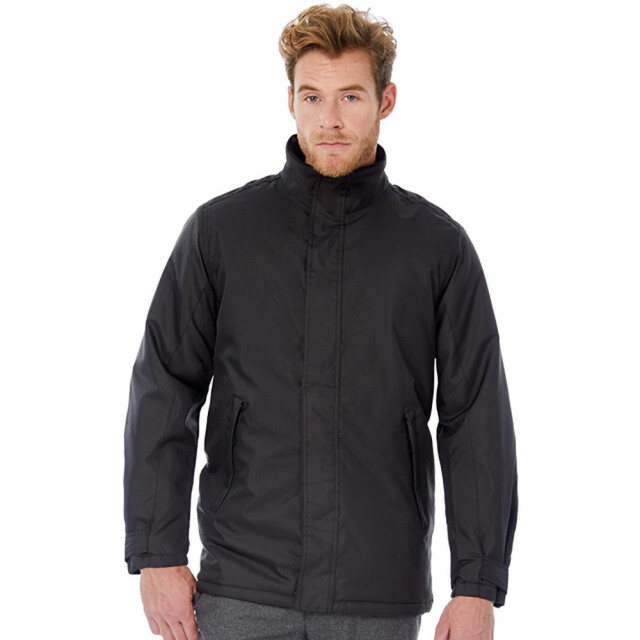 B and C B&c mens real+ premium windproof thermo-isolated jacket (waterdichte pu coating) UTFK103_black large