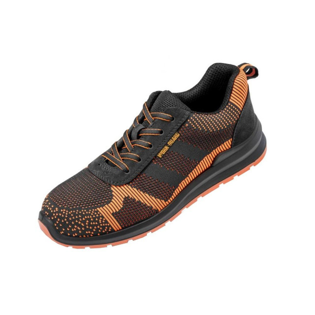 Result Unisex volwassenen suède veiligheids trainer UTFK1005_blackorange large