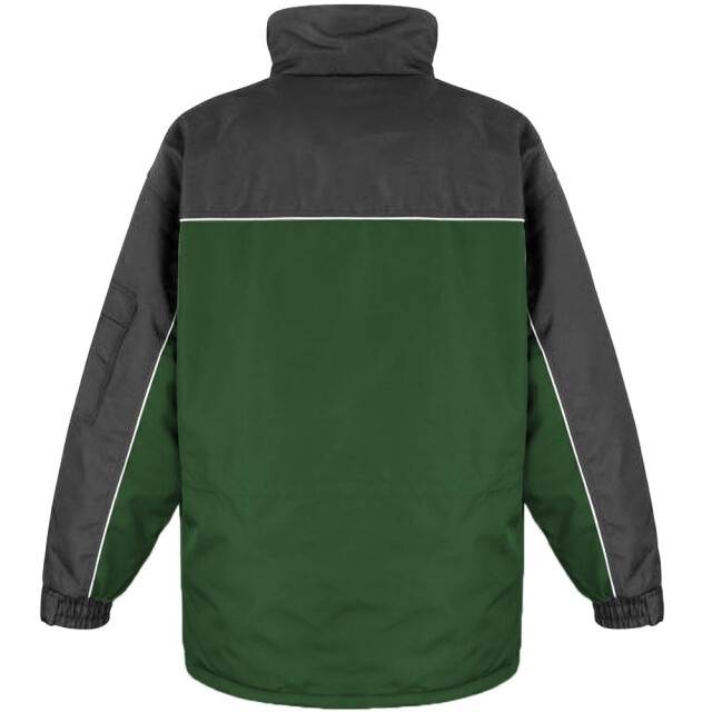Result Heren workwear heavy duty waterafstotende winddichte combo coat UTFK1009_bottlegreenblack large
