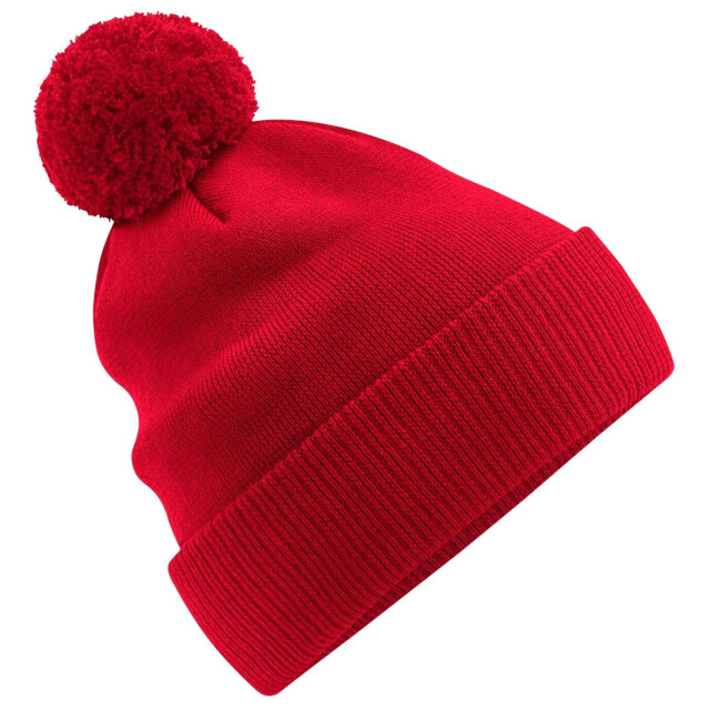 Beechfield Snowstar biologisch katoenen muts UTFK1092_classicred large