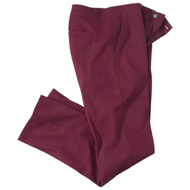 Atlas For Men Effen heren-chino's UTAF903_burgundy large