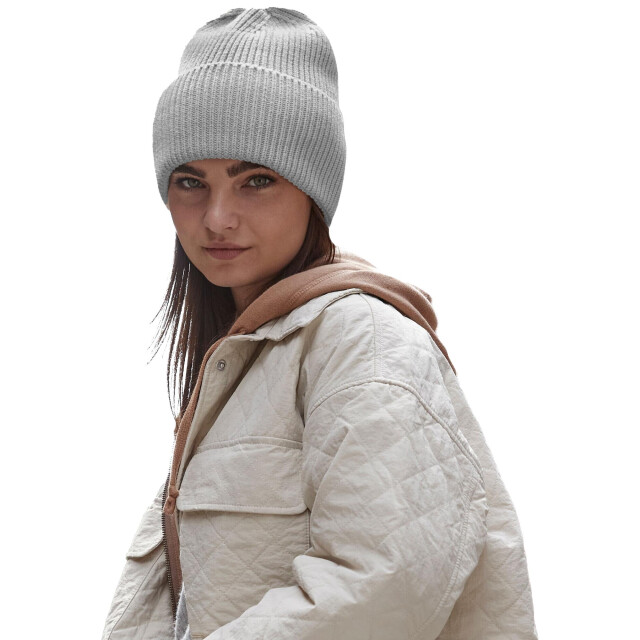 Beechfield Gebreide oversized muts UTFK1106_lightgrey large
