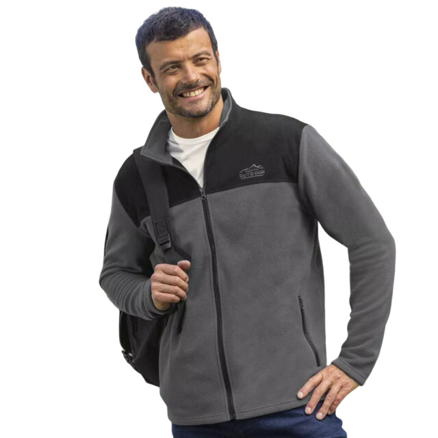 Atlas For Men Heren fleecejack (set van 2) UTAF940_greyred large