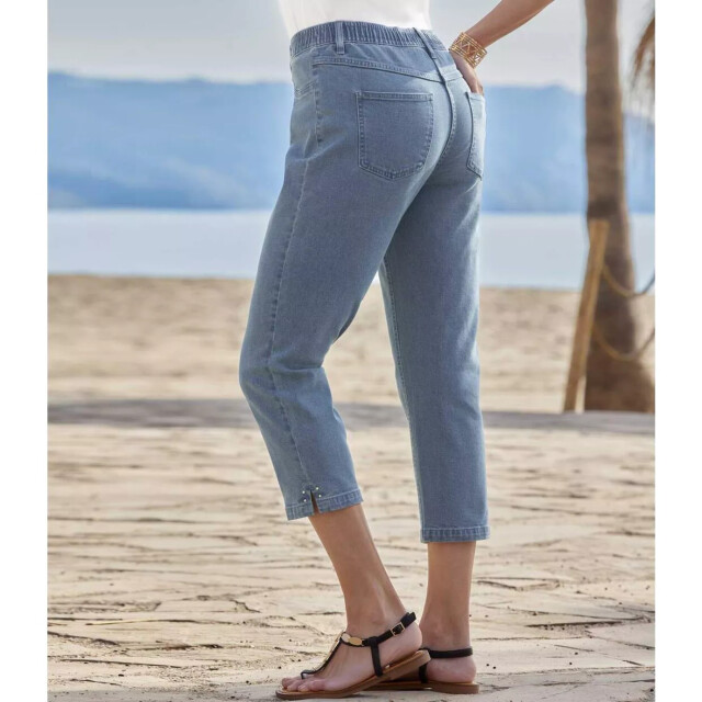 Atlas for Women Dames denim korte jeggings UTAF776_blue large