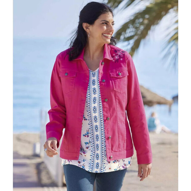 Atlas for Women Dames twill jacket UTAF727_fuchsia large