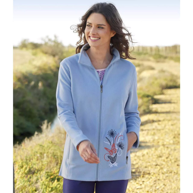 Atlas for Women Geborduurde microfleece fleece jas dames (set van 2) UTAF793_pinkblue large