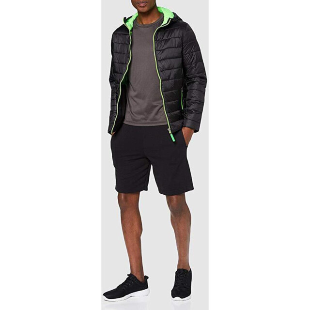 Result Urban mens snowbird hooded jacket UTFK655_blacklimegreen large