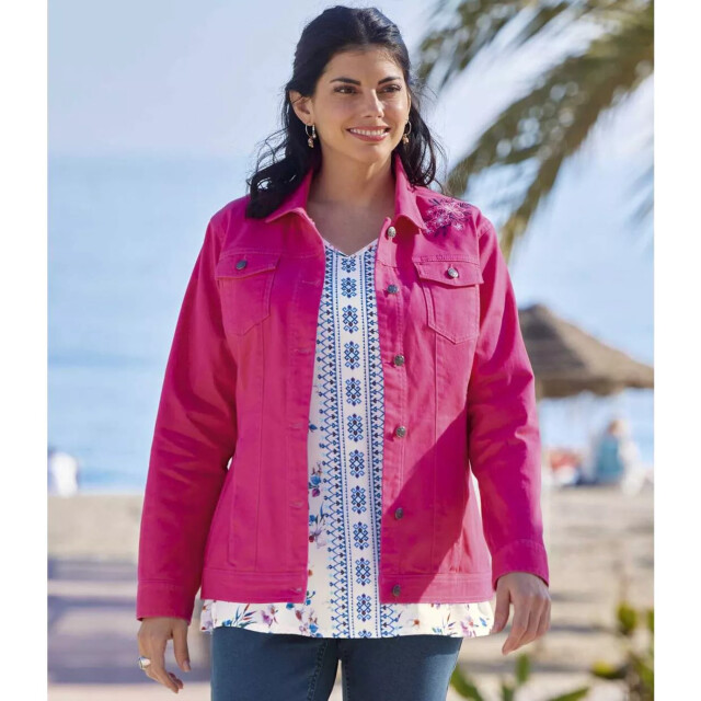 Atlas for Women Dames twill jacket UTAF727_fuchsia large