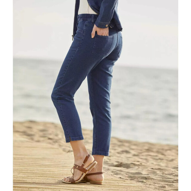 Atlas for Women Dames denim stretch cropped broek UTAF771_blue large
