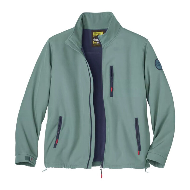 Atlas For Men Waterafstotende soft shell-jas voor heren UTAF546_turquoise large