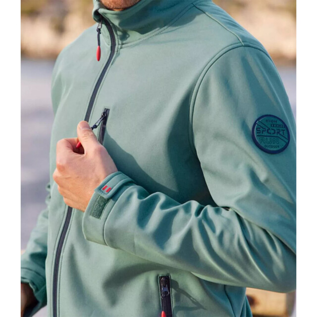 Atlas For Men Waterafstotende soft shell-jas voor heren UTAF546_turquoise large