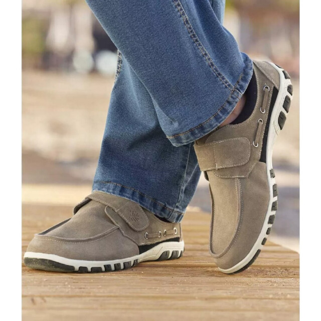 Atlas For Men Heren leren mocassins UTAF575_beige large