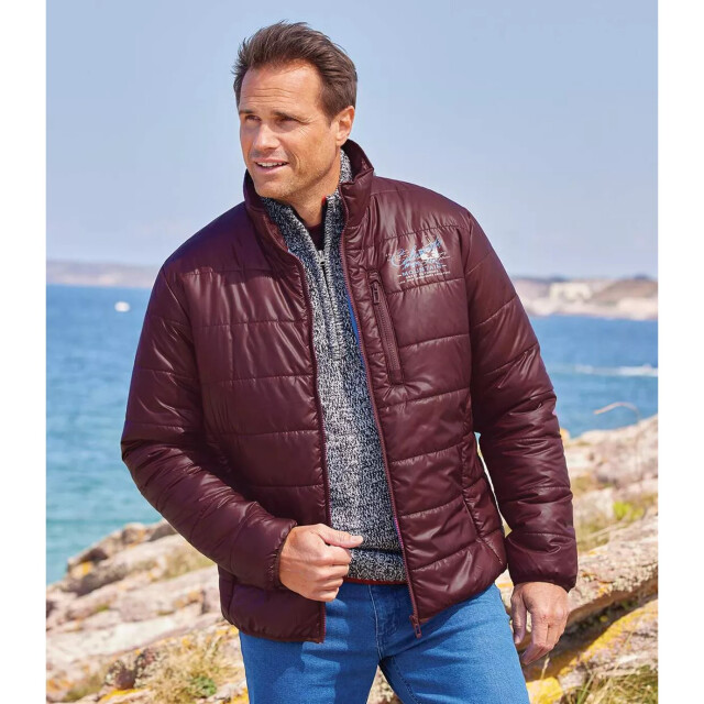 Atlas For Men Heren gewatteerde pufferjas UTAF597_burgundy large