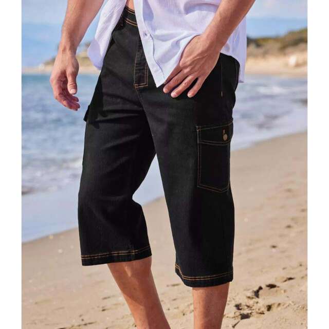 Atlas For Men Heren broek met elastische taille (verpakking van 2) UTAF668_greyblack large