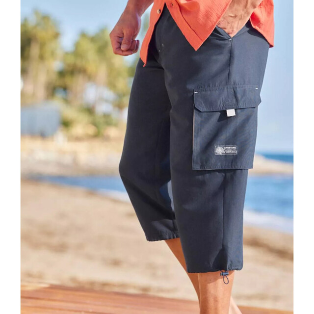 Atlas For Men Heren broek met elastische taille (verpakking van 2) UTAF679_greynavyblue large