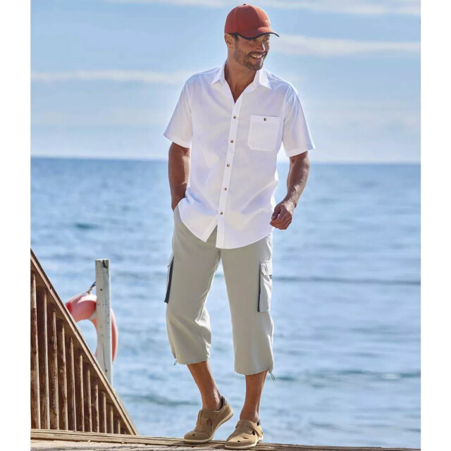 Atlas For Men Heren broek met elastische taille (verpakking van 2) UTAF679_greynavyblue large