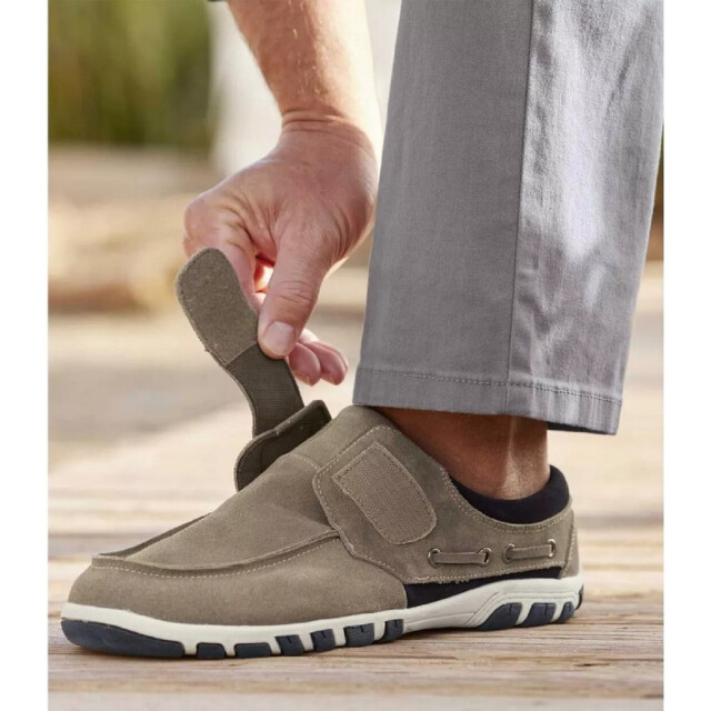 Atlas For Men Heren leren mocassins UTAF575_beige large
