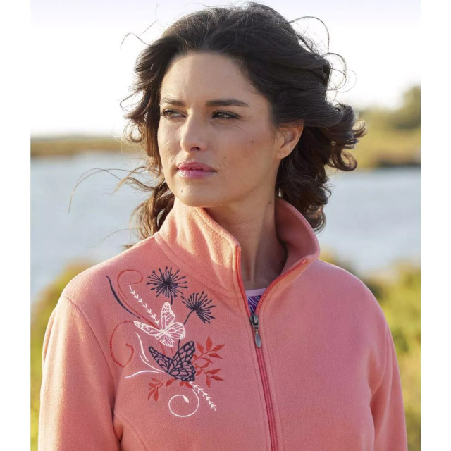 Atlas for Women Geborduurde microfleece fleece jas dames (set van 2) UTAF793_pinkblue large