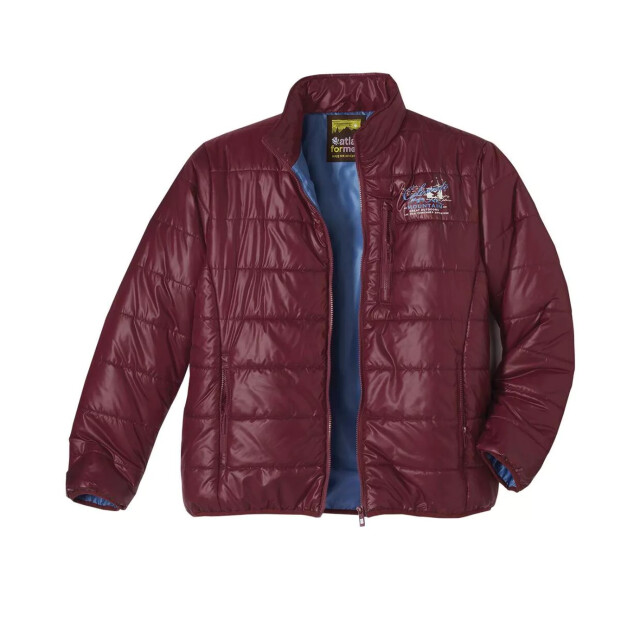 Atlas For Men Heren gewatteerde pufferjas UTAF597_burgundy large