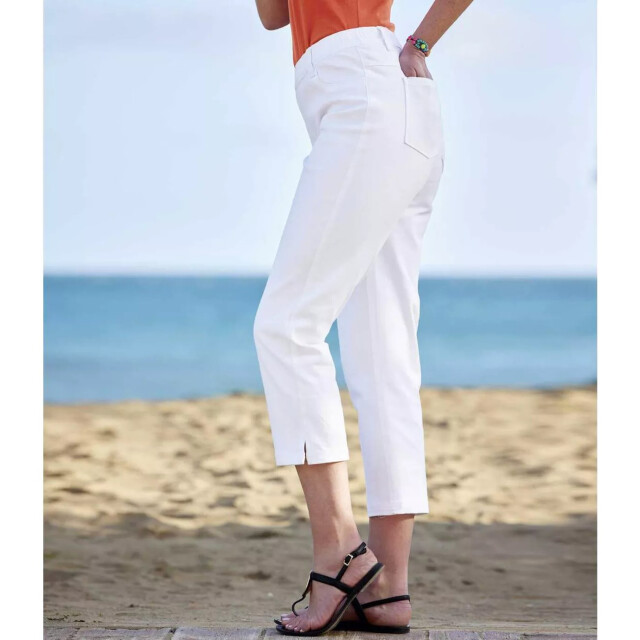 Atlas for Women Dames stretch cropped broek UTAF702_white large