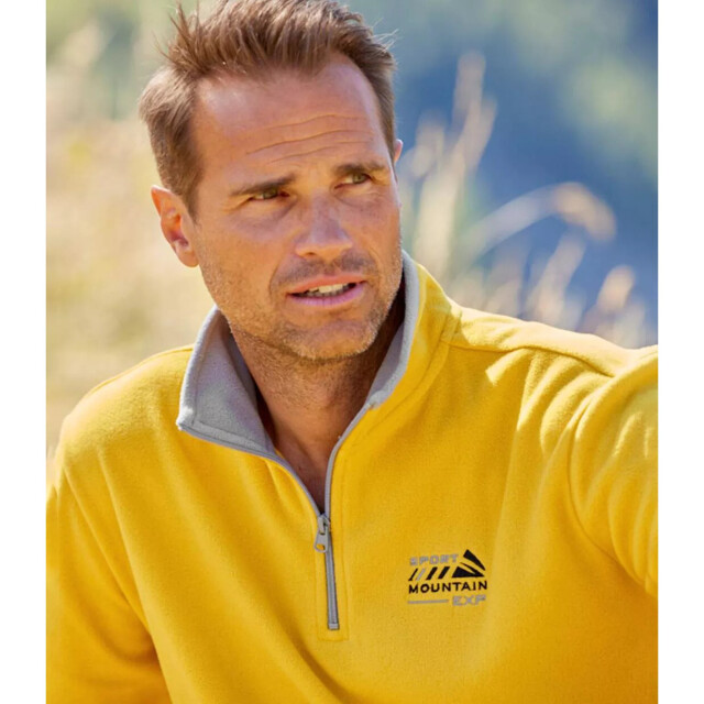 Atlas For Men Heren microfleece trui (pack of 3) UTAF529_greyyellowblack large