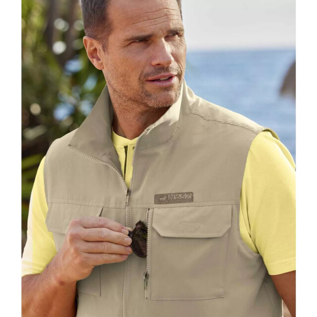 Atlas For Men Heren multi-zak gilet UTAF514_beige large