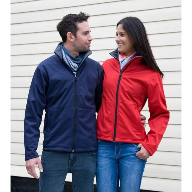 Result Core mensens soft shell 3 layer waterdicht jasje UTFK603_navyblue large