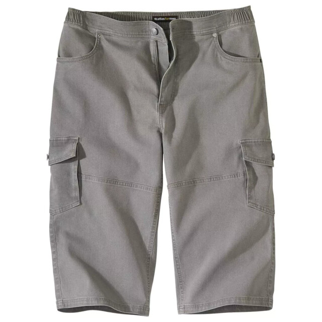 Atlas For Men Heren denim cropped cargo broek UTAF499_grey large