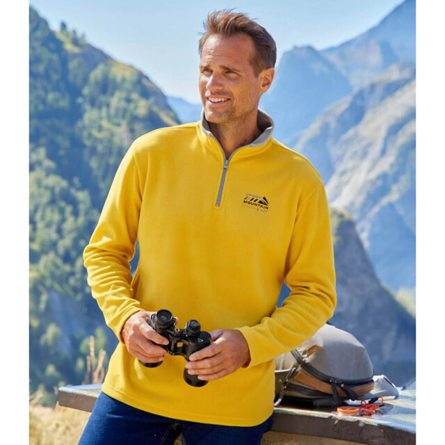 Atlas For Men Heren microfleece trui (pack of 3) UTAF529_greyyellowblack large